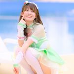 【写真特集 30枚】広山楓（notall）、ミニのメイド服で魅せる絶対領域とヘルシーボディ！＜近代麻雀水着祭2022＞