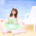 【写真特集 30枚】広山楓（notall）、ミニのメイド服で魅せる絶対領域とヘルシーボディ！＜近代麻雀水着祭2022＞