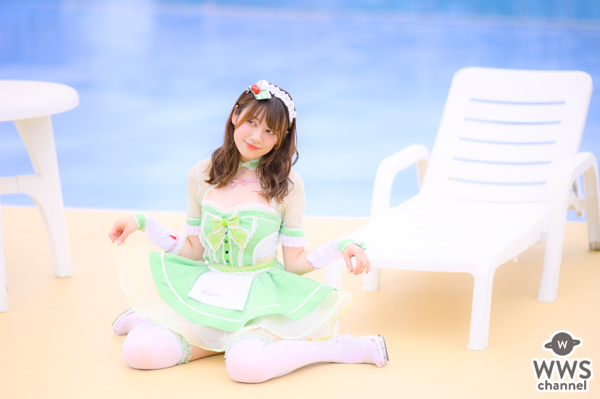 【写真特集 30枚】広山楓（notall）、ミニのメイド服で魅せる絶対領域とヘルシーボディ！＜近代麻雀水着祭2022＞