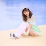 【写真特集 30枚】広山楓（notall）、ミニのメイド服で魅せる絶対領域とヘルシーボディ！＜近代麻雀水着祭2022＞