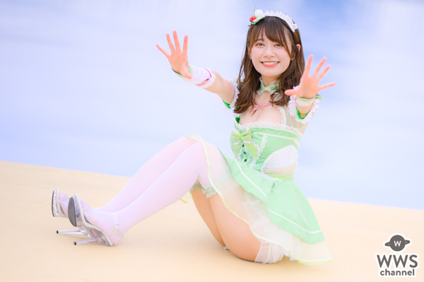 【写真特集 30枚】広山楓（notall）、ミニのメイド服で魅せる絶対領域とヘルシーボディ！＜近代麻雀水着祭2022＞
