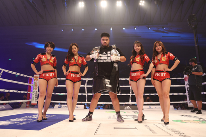 ⻲⽥興毅プロデュース「3150FIGHT」、但馬ブランドンミツロがタイトルマッチでTKO勝利