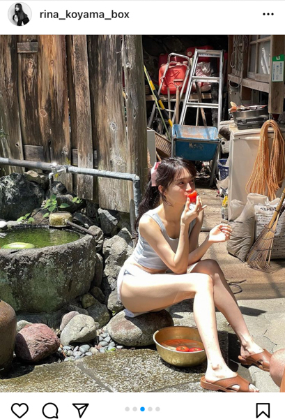 小山璃奈、古民家で魅せる圧倒的な脚線美に釘付け！