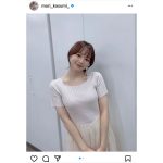 森香澄アナウンサー、透明肌際立つ清純コーデに「可愛い」の声殺到！