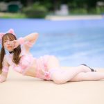 【写真特集】三葉みやび（ヲドルマヨナカ）、猫耳メイドで見せるセクシーボディで誘惑＜近代麻雀水着祭2022＞