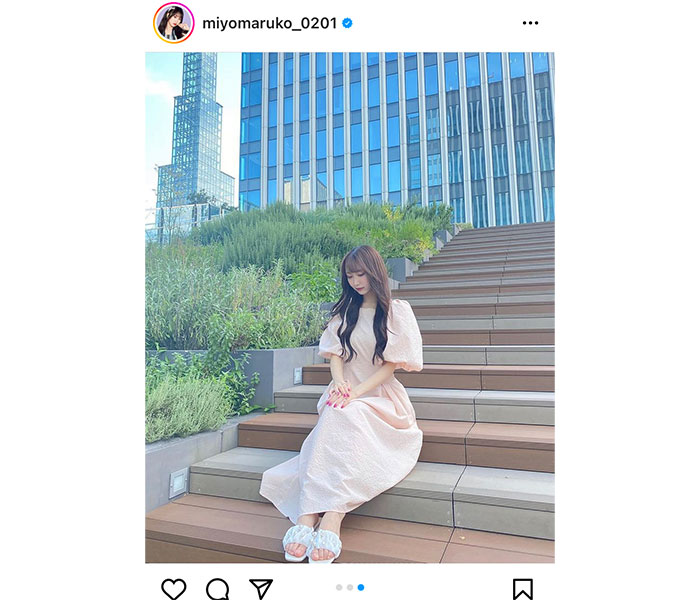 SKE48・野村実代、淡いピンクのワンピースを着たお嬢様コーデに歓喜の声ぞくぞく！