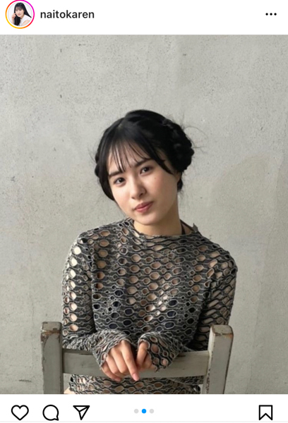 内藤花恋、まるでレイア姫なヘアスタイルのグラビアオフショット公開！