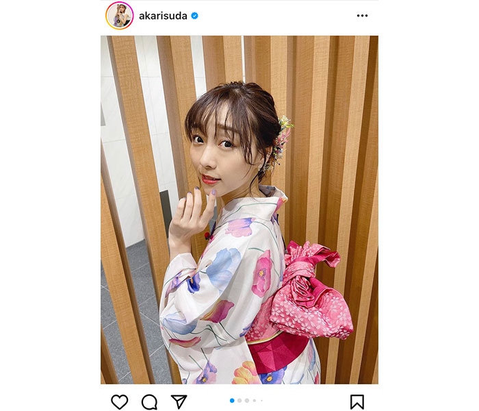 SKE48・須田亜香里、可憐な浴衣姿でうなじ披露「ずっと夏でいいのに。」