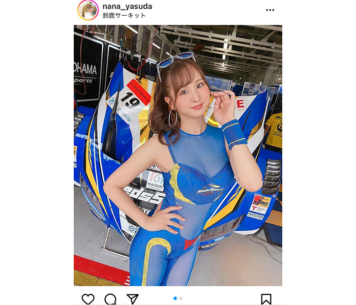 レースクイーン・安田七奈、スケスケなセクシーコスチュームでファン悩殺！