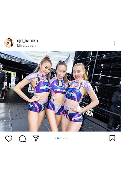 サイバージャパンダンサーズ・HARUKA、肌見せセクシーなハイレグ衣装で「ULTRA JAPAN 2022」に参戦！