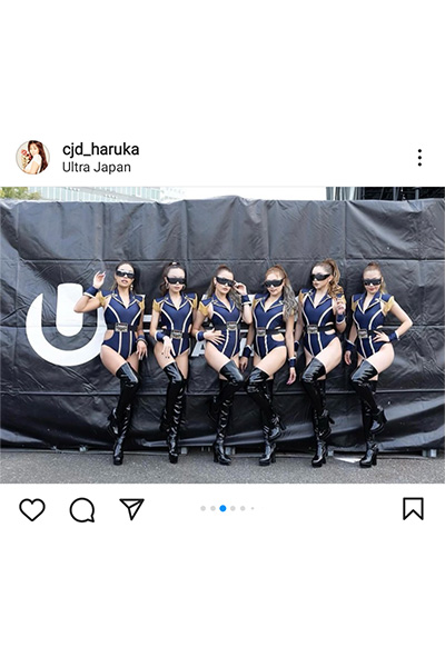 サイバージャパンダンサーズ・HARUKA、肌見せセクシーなハイレグ衣装で「ULTRA JAPAN 2022」に参戦！