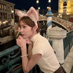 松川星、つけ耳カチューシャで彼女感満載なショットに反響！「笑顔最高。輝きまくってる」