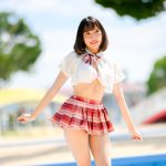 【写真特集】恋星める、フェチ心くすぐる超ミニの制服から水着チラ見せ！＜近代麻雀水着祭2022＞