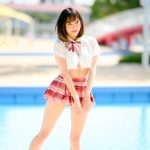【写真特集】恋星める、フェチ心くすぐる超ミニの制服から水着チラ見せ！＜近代麻雀水着祭2022＞