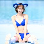 【写真特集】安藤笑（Ange☆Reve）、ドラゴンズブルーがまぶしいドアラコスチュームで地元愛炸裂！＜近代麻雀水着祭2022＞