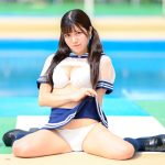 【写真特集】愛白かなた（81moment）、超ミニのセーラー服コスでえちえちなパンチら見せつけ！＜近代麻雀水着祭2022＞