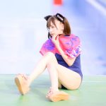 【写真特集】宮坂杏（【eN】）、スクール水着で魅せる脚線美に注目！＜近代麻雀水着祭2022＞