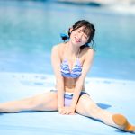 【写真特集】椿あい子（CALL MY NAME）、ドット柄ビキニで魅せる透明美ボディにうっとり！＜近代麻雀水着祭2022＞