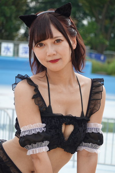 【写真特集】藤本南（dela）、セクかわな猫耳レース水着で透明ボディをお届け！＜近代麻雀水着祭2022＞