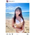 NMB48・堀詩音、太陽のようにまぶしい笑顔のビキニ姿で魅せる透明美ボディ！「女神様過ぎる」