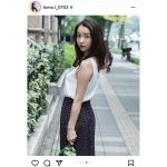 板野友美、肩出しノースリーブのコーデで美しいポートレートを届ける