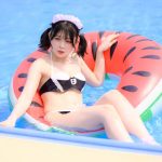 【写真特集】コスプレイヤー・水那しおね、えちえちメイド水着で濡れボディ披露＜近代麻雀水着祭2022＞