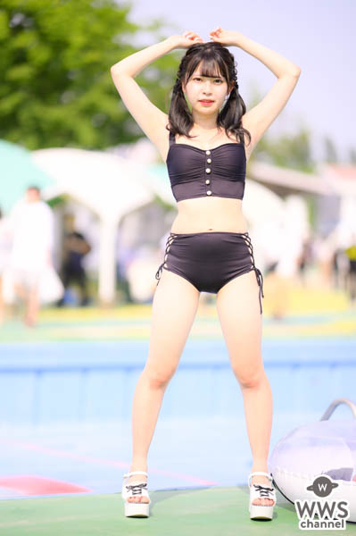 【写真特集】夢咲はるか（テンシメシ）、大人な雰囲気の黒水着をセクシーに着こなし＜近代麻雀水着祭2022＞