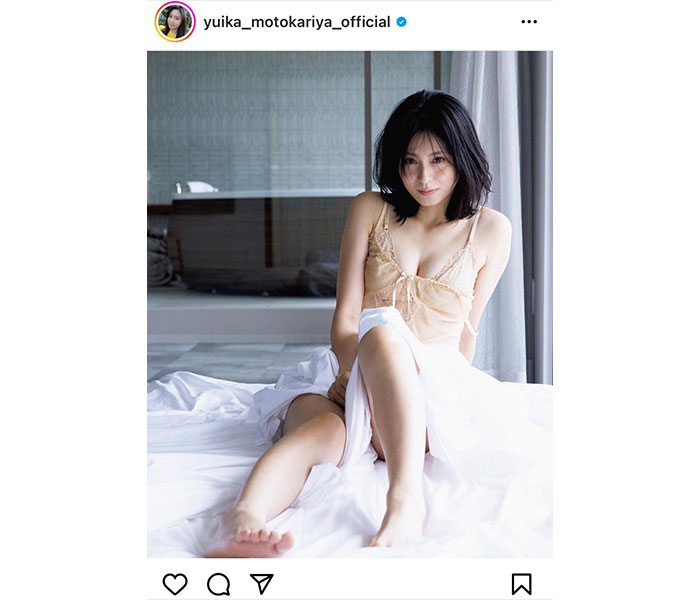 本仮屋ユイカ、キャミソールから美谷間あらわなセクシーショット公開「色っぽい」「凄く綺麗です」