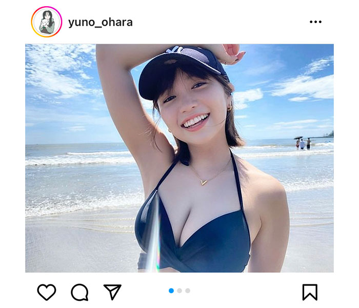 大原優乃、ビーチで撮影した水着動画が120万回再生！「頑張って夏っぽいことしてみたよ」