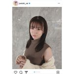 NMB48・上西怜、おしゃれ可愛い秋色ワンピースコーデに反響ぞくぞく