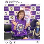 藤澤響花、黒レースの超ミニスカで格闘技イベントに参戦！