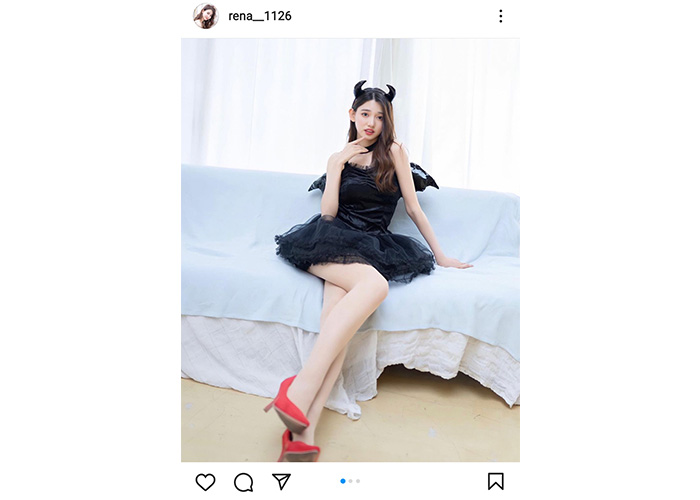 レースクイーン・黒木麗奈が美脚見せ超ミニ小悪魔コスプレを披露！