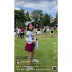 藤澤響花、キュートな笑顔とミニスカ姿でゴルフ観戦！