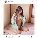あのん「彼女感出てますか？」、カーディガン脱ぎショットでふんわり美乳披露！
