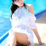 【写真特集】本間菜穂（LOVE CCiNO）、肩出しレースのワンピースから透明美脚披露！＜近代麻雀水着祭2022＞