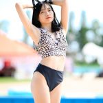 【写真特集】金子明日香（FariaClown）、ヒョウ柄ビキニで美ヒップをセクシーに見せつけ！＜近代麻雀水着祭2022＞
