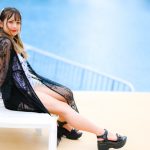 【写真特集】北野真衣（GIRLY MOON PROJECT）、透け感セクシーな美背中を披露＜近代麻雀水着祭2022＞