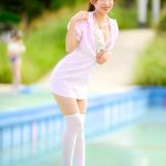 【写真特集】有沢美矢（CURTiA）、ナース服から絶対領域＆セクシーな水着で来場者悩殺！＜近代麻雀水着祭2022＞