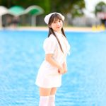 【写真特集 30枚】結野優姫（CURTiA）、美バストチラ見せの恥じらいナース姿を大特集＜近代麻雀水着祭2022＞