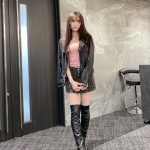 NMB48・原かれん、ライダース×ニーハイのょっぴり辛めな「お話し会」コーデ披露「どうかなっ？」