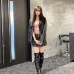 NMB48・原かれん、ライダース×ニーハイのょっぴり辛めな「お話し会」コーデ披露「どうかなっ？」