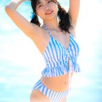 【写真特集】金子明日香（FariaClown）、夕陽に照らされた美尻を爽やかに見せつけ！＜近代麻雀水着祭2022＞
