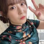 SKE48・鎌田菜月、チャイナドレスでレアなお団子ヘアを披露！熊崎晴香との「くまっきぃ」ショットも
