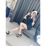 桃月なしこ、黒ミニワンピからのぞかせた美脚で釘付けの「ももつきパンダ」に反響ぞくぞく！