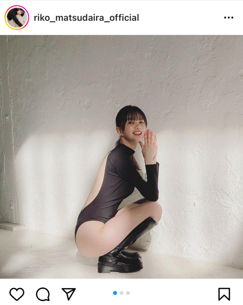 元欅坂46・松平璃子、黒レオタード衣装で美背中ざっくり！「レベル高い！！！」「スタイル最高です」の声