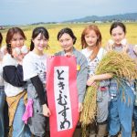 NGT48が稲刈りに挑戦！新米は「ときむすめ」と命名
