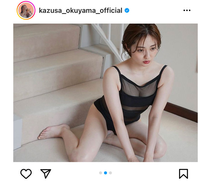 奥山かずさ、ヘルシー＆セクシーな悩殺ボディを大胆披露