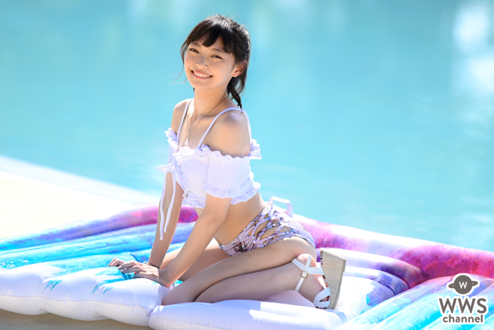 【写真特集】松山あおい、ポニーテールが揺れるまぶしい笑顔にキュン！＜近代麻雀水着祭2022＞