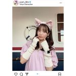 斉藤優里、ディズニーの新キャラクター「リーナ・ベル」のコーデで猫耳コス披露