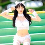 【写真特集】青葉ひなり（FES☆TIVE）、猫耳が可愛らしい白ビキニ衣装を披露＜近代麻雀水着祭2022＞